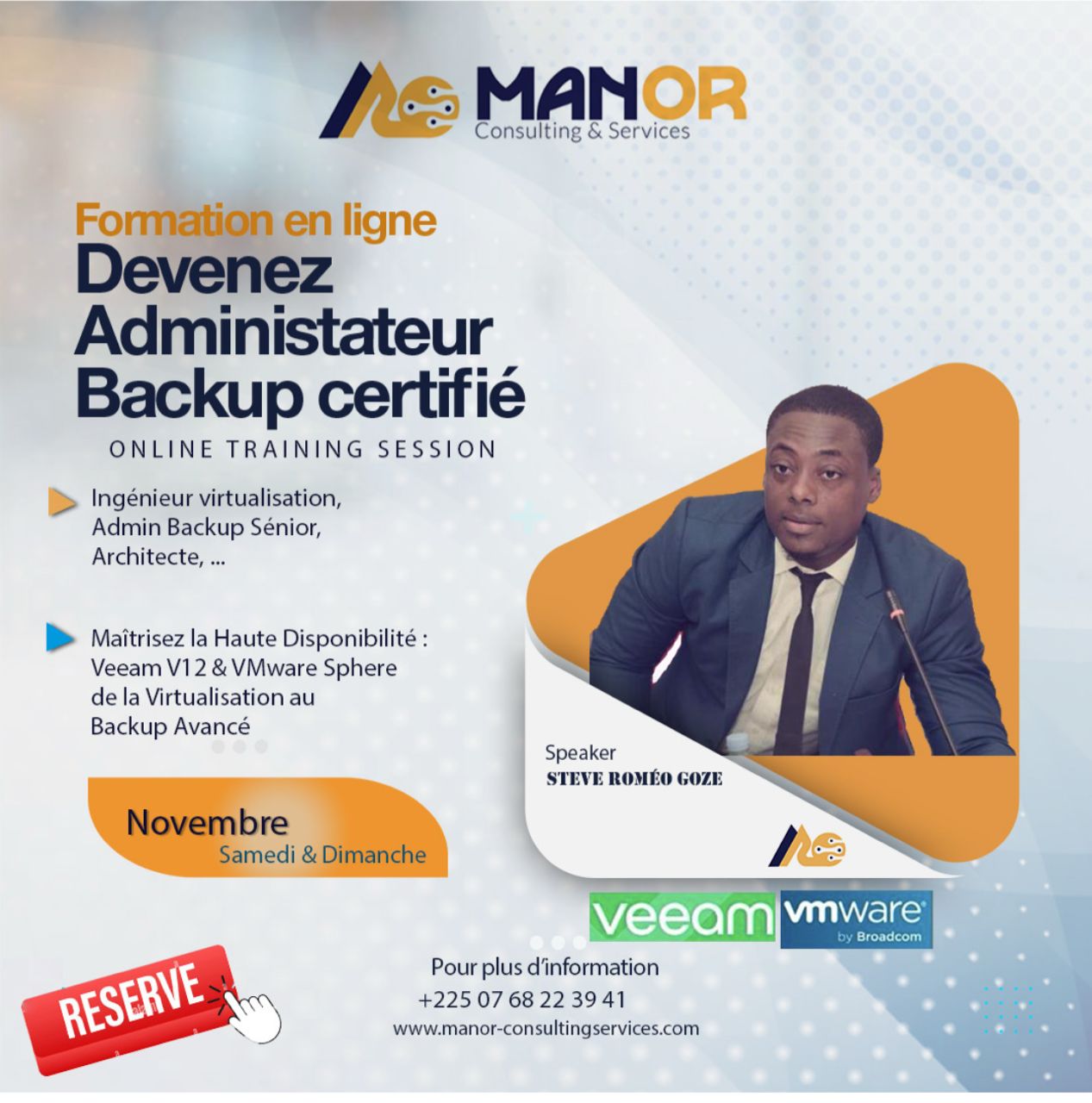 Formation Administrateur Backup certifié